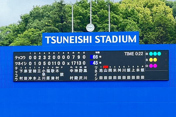 TSUNEISHI STADIUM　中国　スコアボード